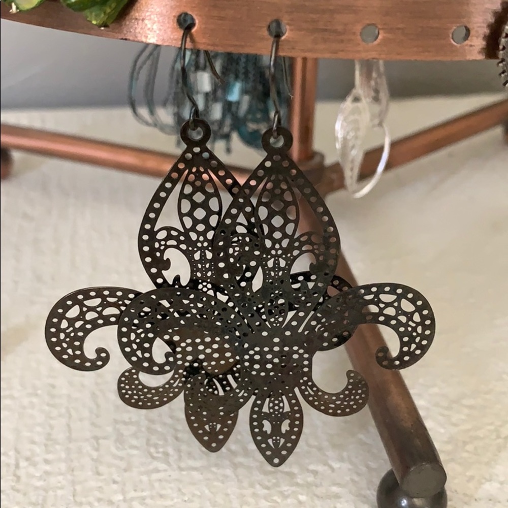 Fleur de lis earrings